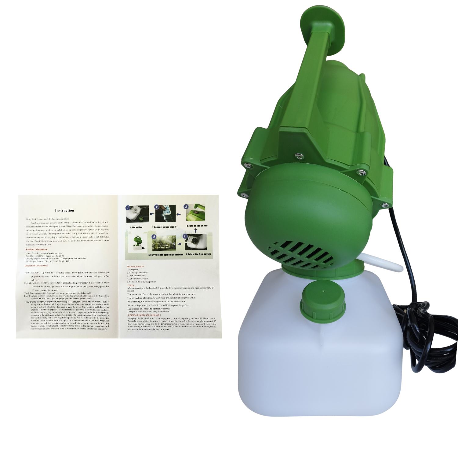 Meliflor Nebulizador Atomizador Regulable 1200W 5L